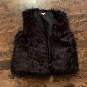 Faux fur vest